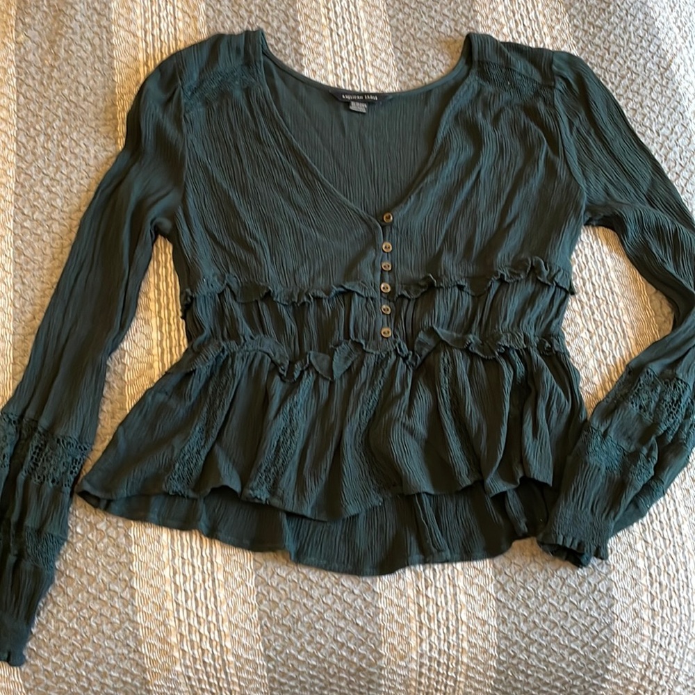 Dark green shirt American Eagle